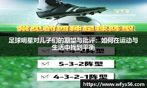 足球明星对儿子们的期望与批评：如何在运动与生活中找到平衡
